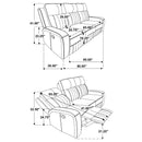 Raelynn Reclining Sofa Set