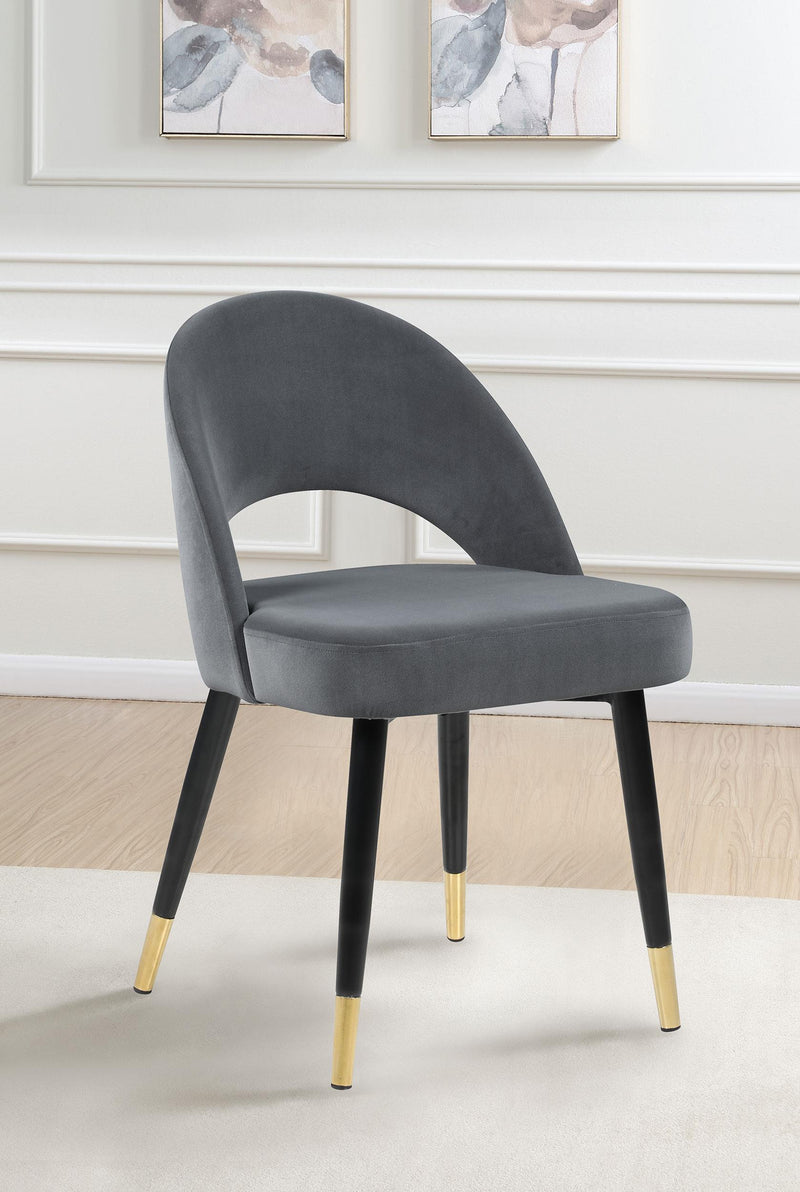Lindsey Arched Back Upholstered Side Chairs Grey (Set of 2)