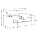 Amador Track Arm Loveseat