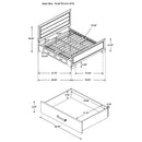 Kauffman Panel Platform Storage Bed