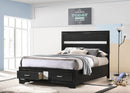 Miranda Panel Platform Storage Bed