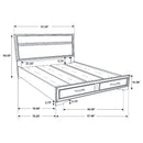 Miranda Panel Platform Storage Bed