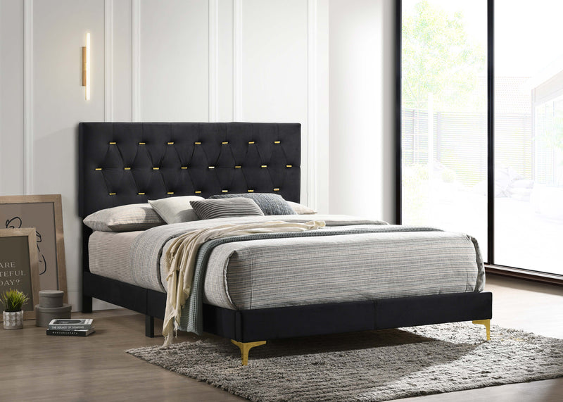 Kendall Panel Bed Black
