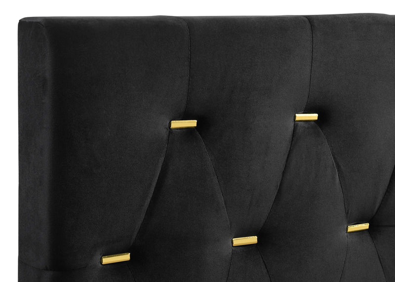 Kendall Panel Bed Black