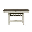 Granby Counter Height Dining Table in White & Brown 5627NW-36*