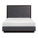 Larchmont King Upholstered Platform Bed in Charcoal 5424K-1EK*
