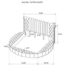 Sonya Panel Floor Storage Bed
