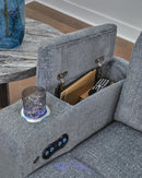 Studio Cave Power Reclining Loveseat with Console - Furniture Warehouse (GA)