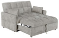 Cotswold Tufted Cushion Sleeper Sofa Bed Light Grey & Dark Grey