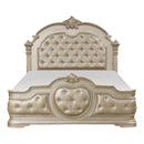 Antoinetta Queen Panel Bed in Champagne Wood 1919NC-1*
