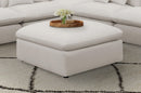 Hobson Cushion Seat Ottoman Off-White