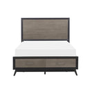 Raku Queen Storage Platform Bed in Gray 1711-1