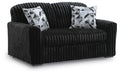 Midnight-Madness Loveseat - Onyx