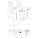 Brickston Triple Power Reclining Sofa Set