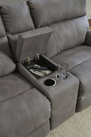 Next-Gen DuraPella Power Reclining Sectional Loveseat with Console - Furniture Warehouse (GA)
