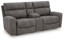 Next-Gen DuraPella Power Reclining Sectional Loveseat with Console - Furniture Warehouse (GA)