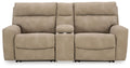 Next-Gen DuraPella Power Reclining Sectional Loveseat with Console - Furniture Warehouse (GA)
