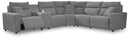 Modmax Reclining Sectional with Console - Furniture Warehouse (GA)