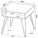 Fanning End Table