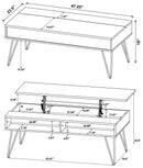 Fanning Lift-Top Coffee Table