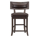 Oxton Counter Hight Chair in Dark Cherry (Set of 2)