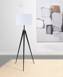 Harrington Tripod Legs Floor Lamp White and Black