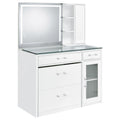 Flora Makeup Vanity Table with LED Mirror and Stool