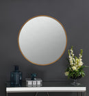 O'Malley Round Mirror Brass