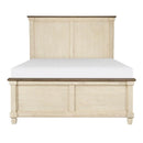 Weaver King Panel Bed in Antique White 1626K-1EK*