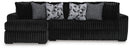 Midnight-Madness Sectional Sofa with Chaise
