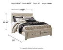 Bellaby Bed with 2 Storage Drawers - Furniture Warehouse (GA)