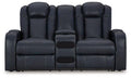 Fyne-Dyme Power Reclining Loveseat with Console