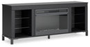 Cayberry 60" TV Stand with Electric Fireplace - Furniture Warehouse (GA)