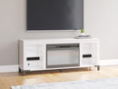 Brollevi 60" TV Stand with Electric Fireplace