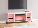 Brollevi 60" TV Stand with Electric Fireplace