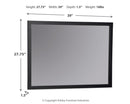 Danziar Bedroom Mirror - Furniture Warehouse (GA)