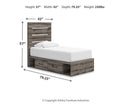 Graystorm Bed with Storage - Furniture Warehouse (GA)