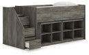 Frandern Loft Bed with Bookcase Storage - Furniture Warehouse (GA)