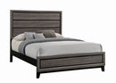 Watson Eastern King & Queen Bed Grey Oak and Black