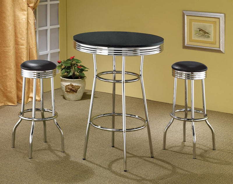 G2405 Contemporary Black Bar-Height Table