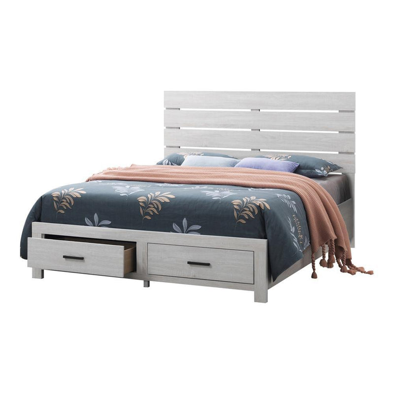 Brantford Eastern King Panel Bed Coastal White
