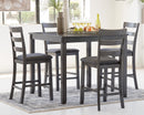Bridson Counter Height Dining Table and Bar Stools (Set of 5) - Furniture Warehouse (GA)