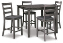 Bridson Counter Height Dining Table and Bar Stools (Set of 5) - Furniture Warehouse (GA)