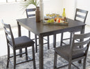 Bridson Counter Height Dining Table and Bar Stools (Set of 5) - Furniture Warehouse (GA)