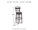 Caitbrook Bar Height Bar Stool - Furniture Warehouse (GA)