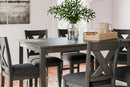 Caitbrook Counter Height Dining Table and Bar Stools (Set of 7) - Furniture Warehouse (GA)