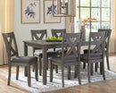 Caitbrook Dining Table and Chairs (Set of 7) - Furniture Warehouse (GA)