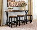 Wildenauer Counter Height Dining Table and 3 Barstools Set - Furniture Warehouse (GA)