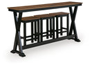 Wildenauer Counter Height Dining Table and 3 Barstools Set - Furniture Warehouse (GA)