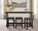 Wildenauer Counter Height Dining Table and 3 Barstools Set - Furniture Warehouse (GA)